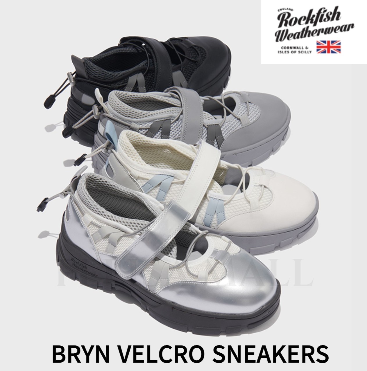 [Rockfish Weatherwear] BRYN VELCRO SNEAKERS (メッシュ) 女性スニーカー 韓国人気