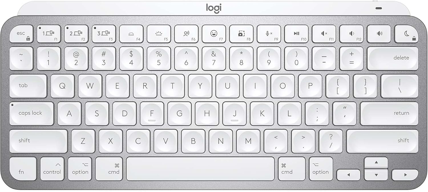 Logicool MX KEYS mini for mac KX700MPG ミニマリスト ワイヤレス イルミネイテッド キーボード US配列 ペイルグレー 充電式 小型 薄型 bluetooth 9,998円