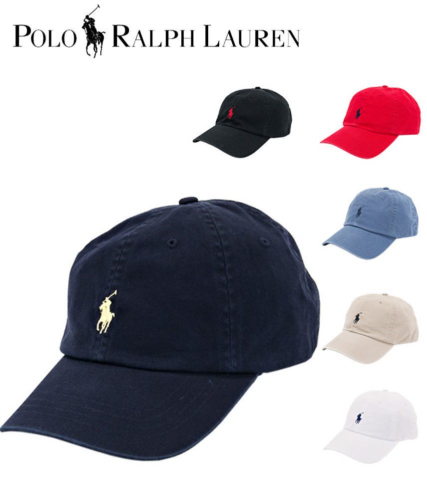 配送員設置 ラルフローレン ポロ POLO コットン キャ キャップ ベースボール チノ キャップ COLOR:BLACK(RED PONY) -  flaviogimenis.com.br