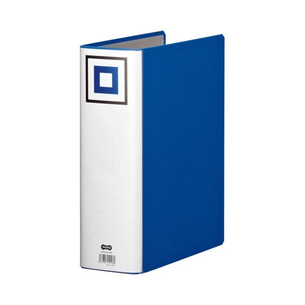 （まとめ） TANOSEE 両開きパイプ式ファイルV A4タテ 800枚収容 背幅95mm 青 1冊 30セット