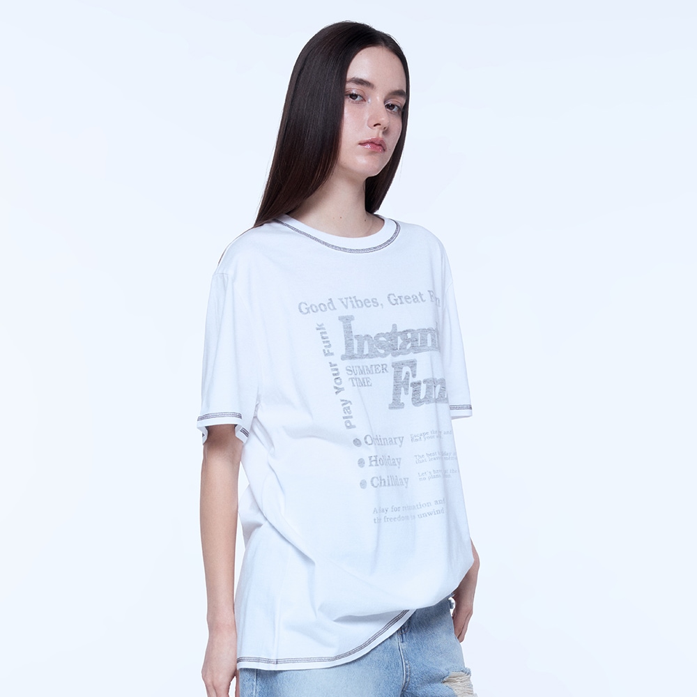 STITCH T-SHIRT - WHITE