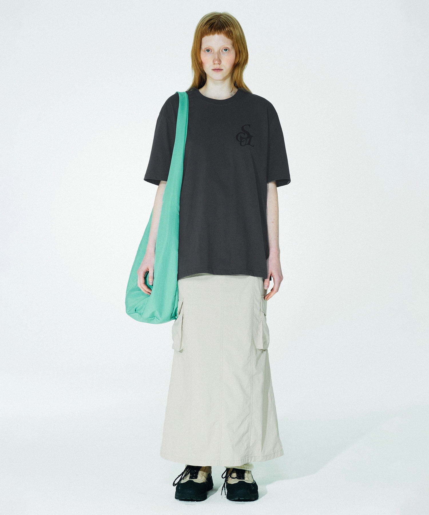 スカルプターホーボーメッセンジャーバッグシアン