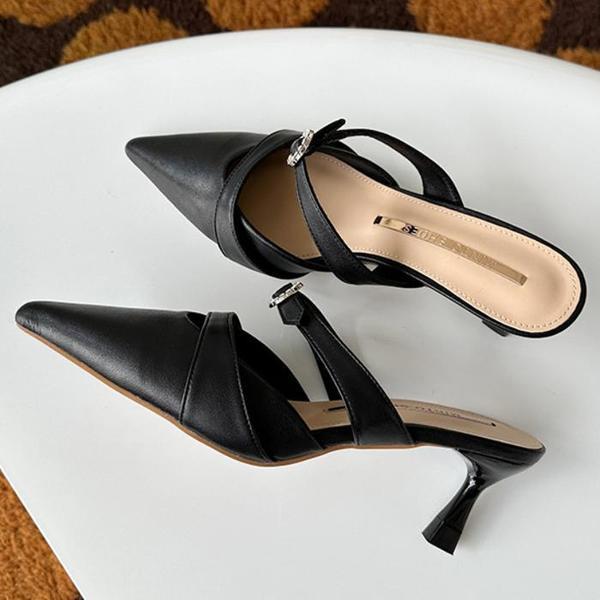 女性ミュールヒール 秋の靴 MT17