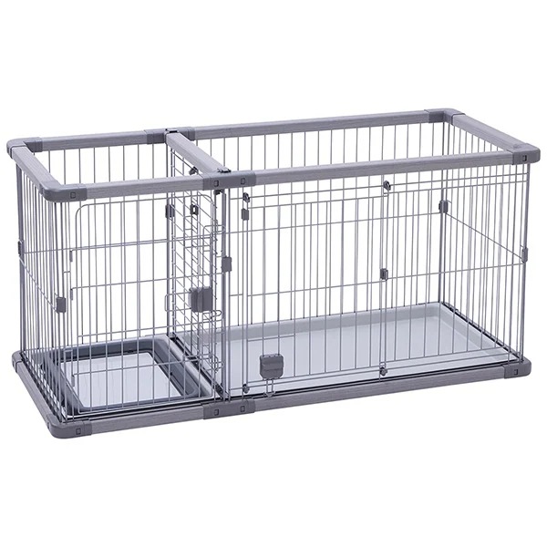 犬用 トイレのしつけが出来る ドッグルームサークルPlus グレー レギュラー