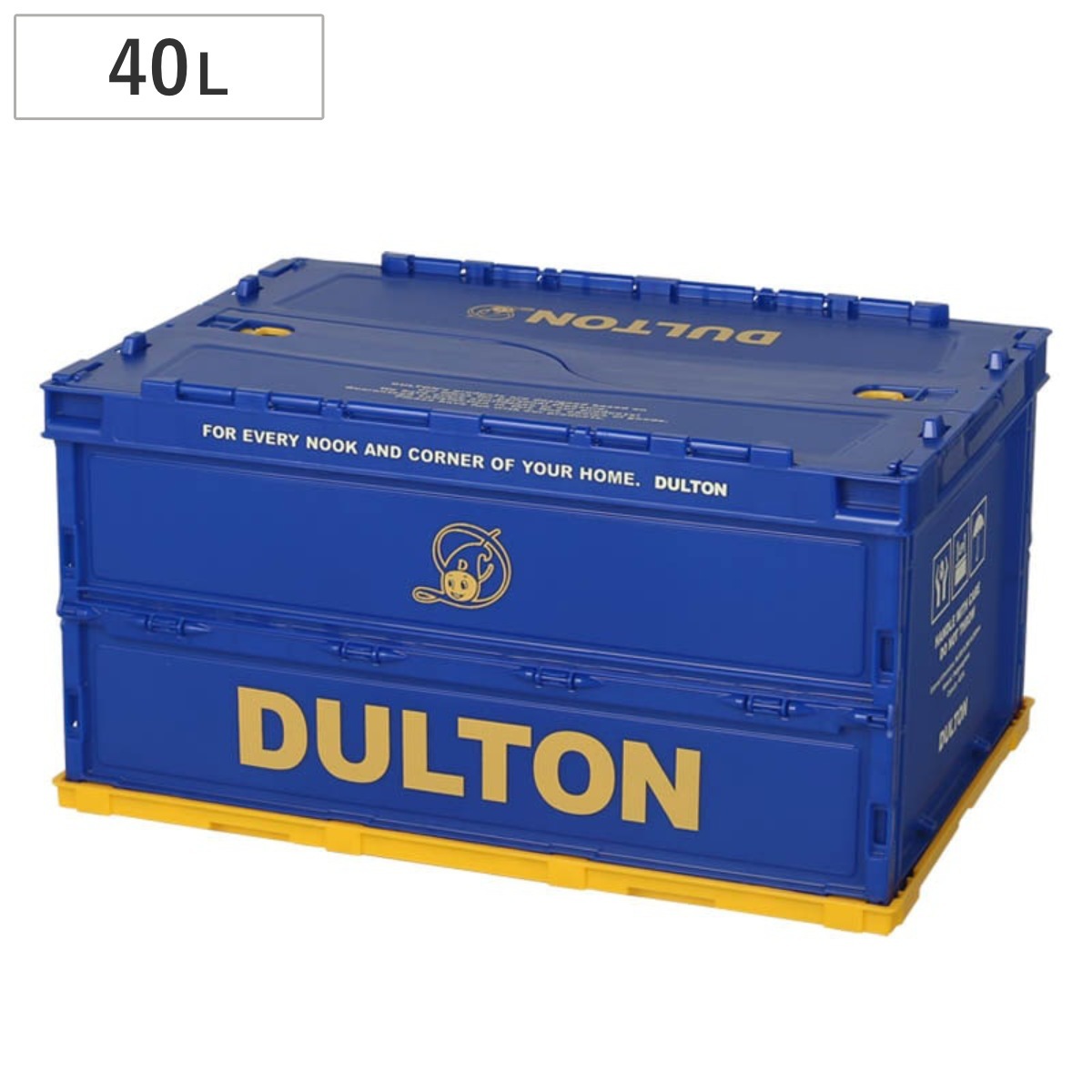 DULTON 収納ボックス フォールディングコンテナ 40L ダルトン 幅53x奥行36.6x高さ28.3cm コンテナ 収納 折りたたみ 収納ケース 小物収納 簡易ロック おしゃれ 頑丈