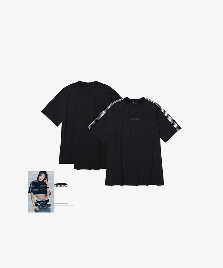 LE SSERAFIM Oversized S/S T-shirt (Black)
