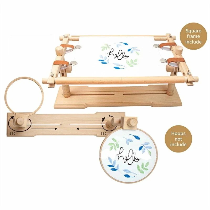 調節可能な刺しゅうスタンド 刺繍フープ スタンド回転クロス ステッチ スタンド クロスステッチ アート プロジェクト用 針仕事 裁縫