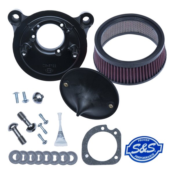 ステルス エアクリーナーキット カバーなし ツインカム ケーブル2本引 01-17 170-0300B