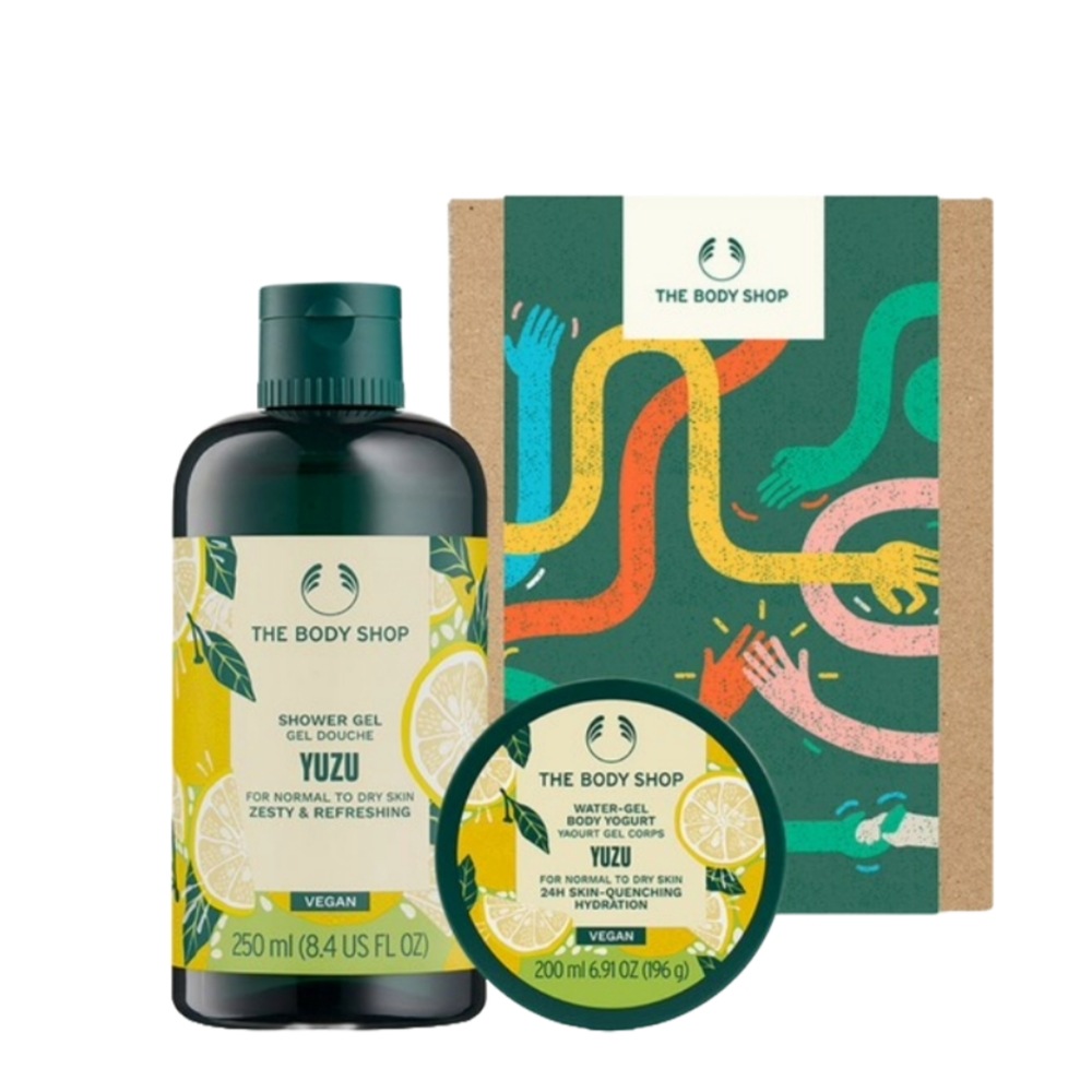 ゆずシャワージェル250ml + ボディヨーグルト 200ml ギフトセット1セット