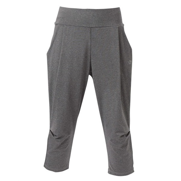 G-FIT エアSTRETCH ルーズフィットカプリパンツ GF-L979S-HDGL-S ヘザーダークグレー 5,298円