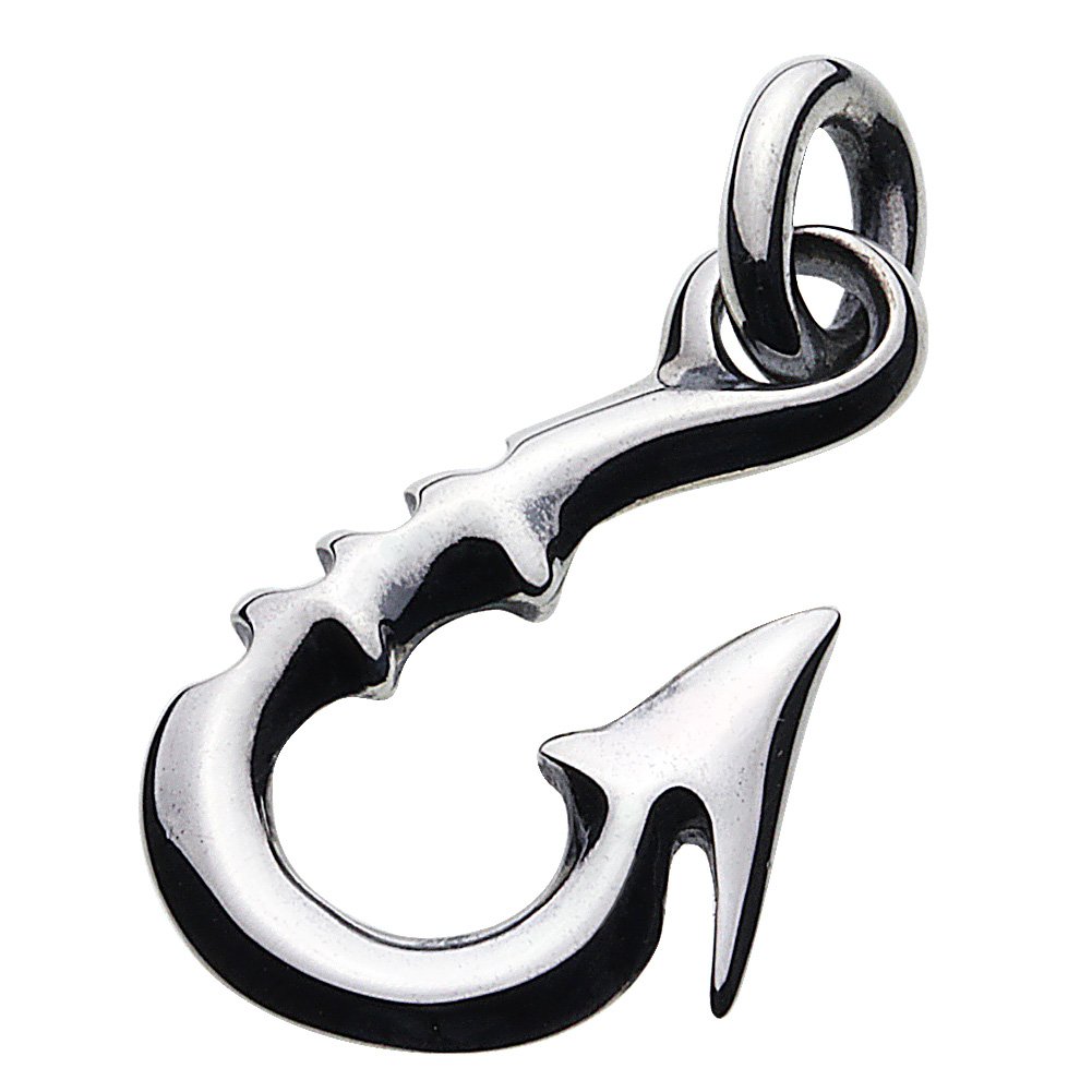 [セノーテ] エッジ フィッシュフック ペンダント【シルバー925 シルバーアクセサリー】 p0491
