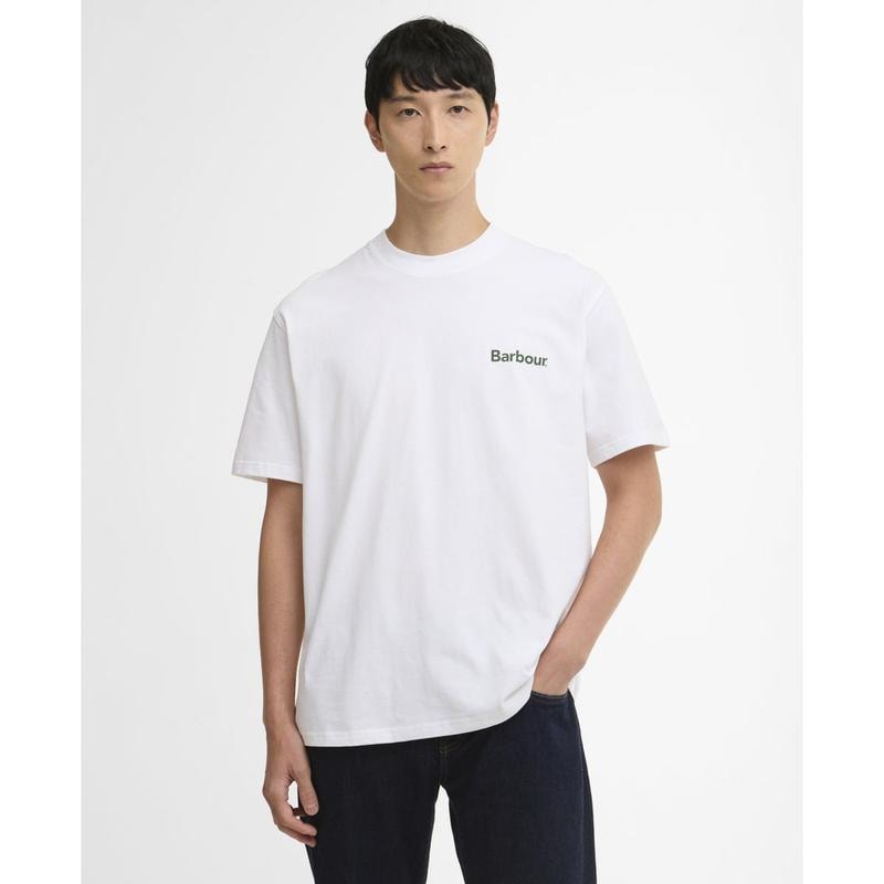 26SS メンズ ホワイト Crossby Archive Logo OS Tシャツ (URTS6E007WT)