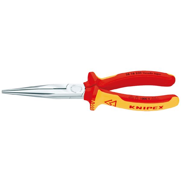 KNIPEX クニペックス 1000V絶縁先長ラジオペンチ 全長200mm 2616-200 工具 ツール DIY 作業工具