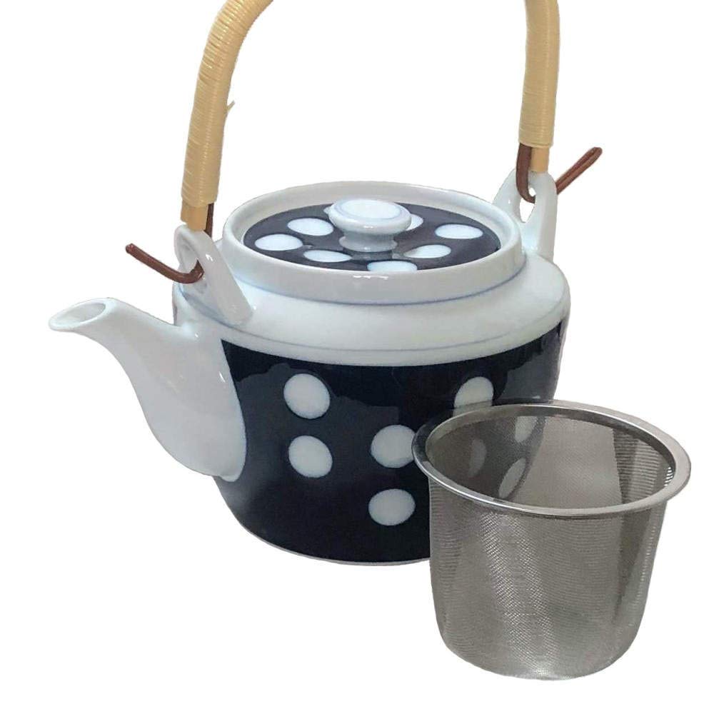 水玉 8号 土瓶 ステンレス茶こし付き 日本製