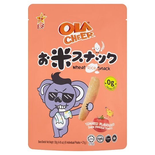 大勧め Flavoured Tomato Snack Rice Wheat Cheer Ola 6 (126g) 21g x その他
