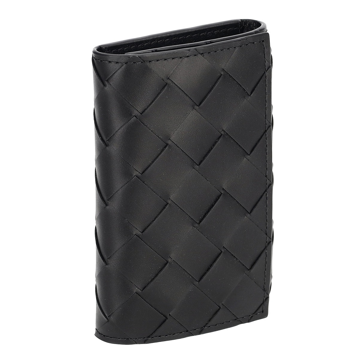 BOTTEGA VENETA 630336-V3US1-8803 ボッテガヴェネタ 6連キーケース イントレチャート カーフスキンレザー ブラック/シルバー