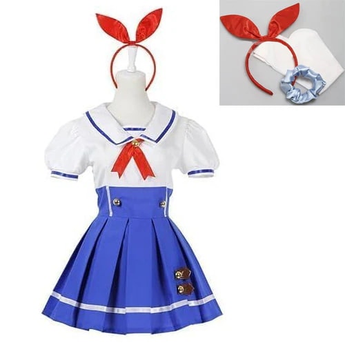 大人気アイカツ ドリームアカデミー 衣装＋カチューシャ＋靴下 夏服 制服 コスチューム 衣装 セット セーラー服