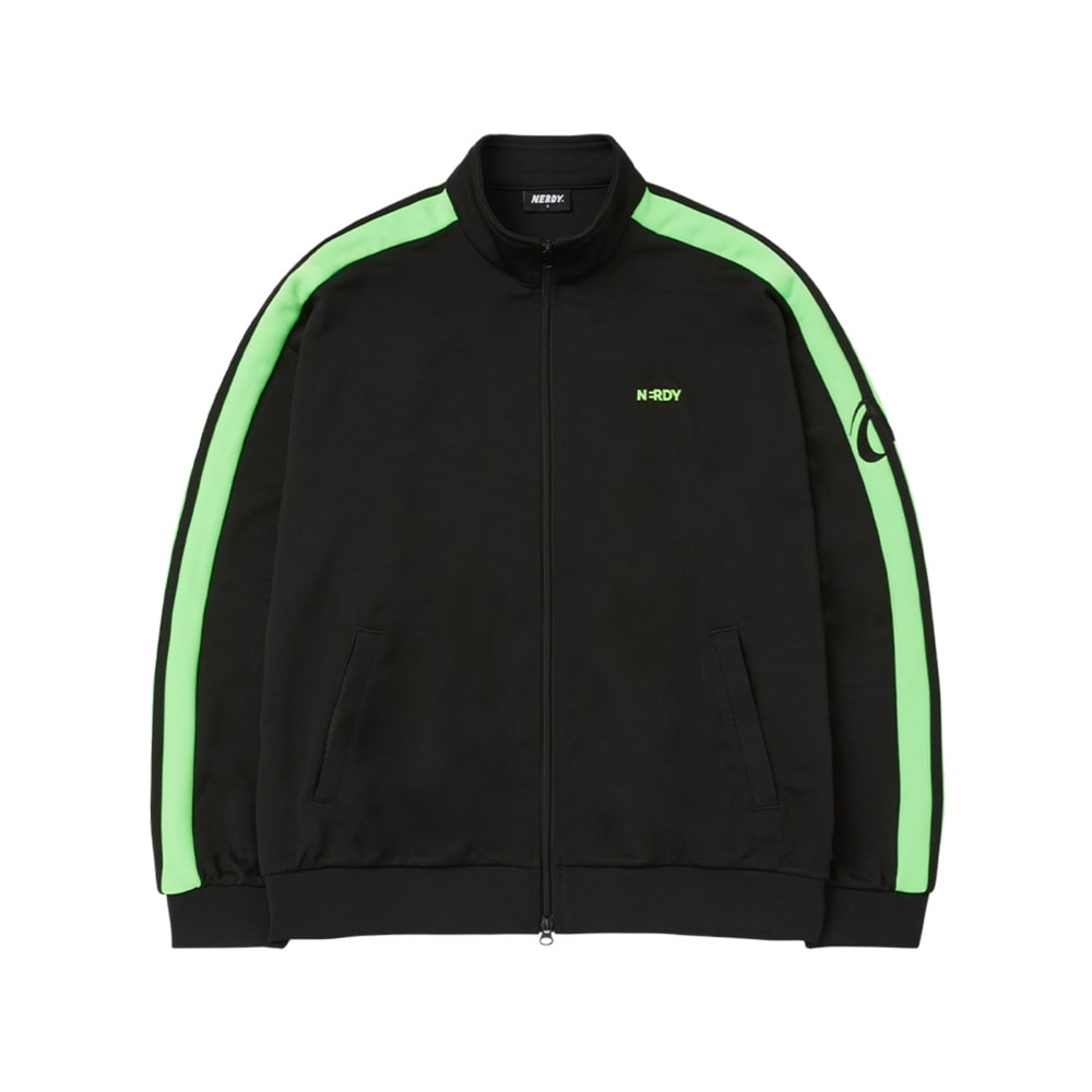 NERDY ピンホイールエンブロイダリートラックトップブラック 2