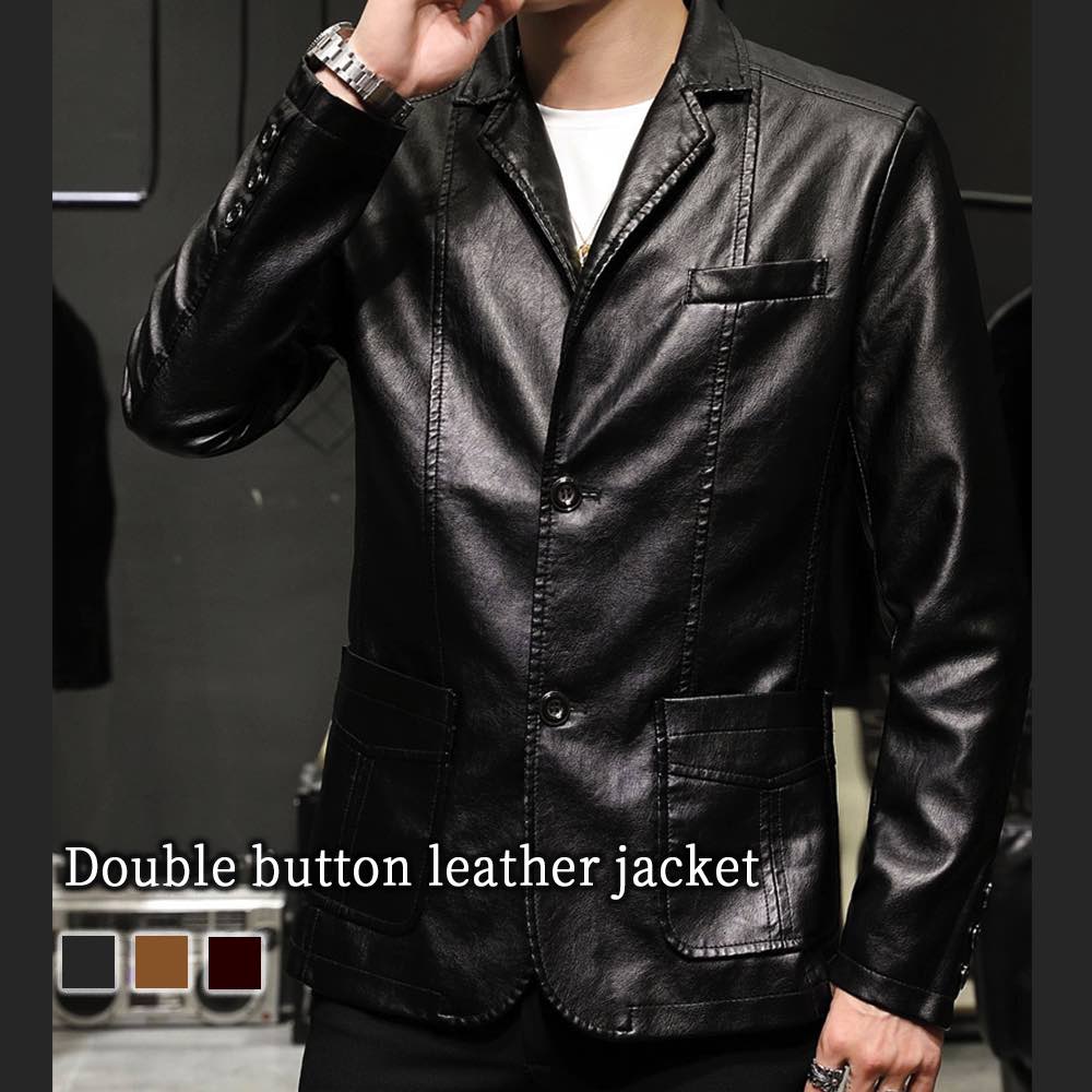 テーラードジャケット メンズ ダブルボタンレザージャケット 中綿 30代 厚手 チェック コーデュロイ テーラード 春 おしゃれ カジュアル 白 Tシャツ セール ステンカラー スーツ ブルゾン 秋