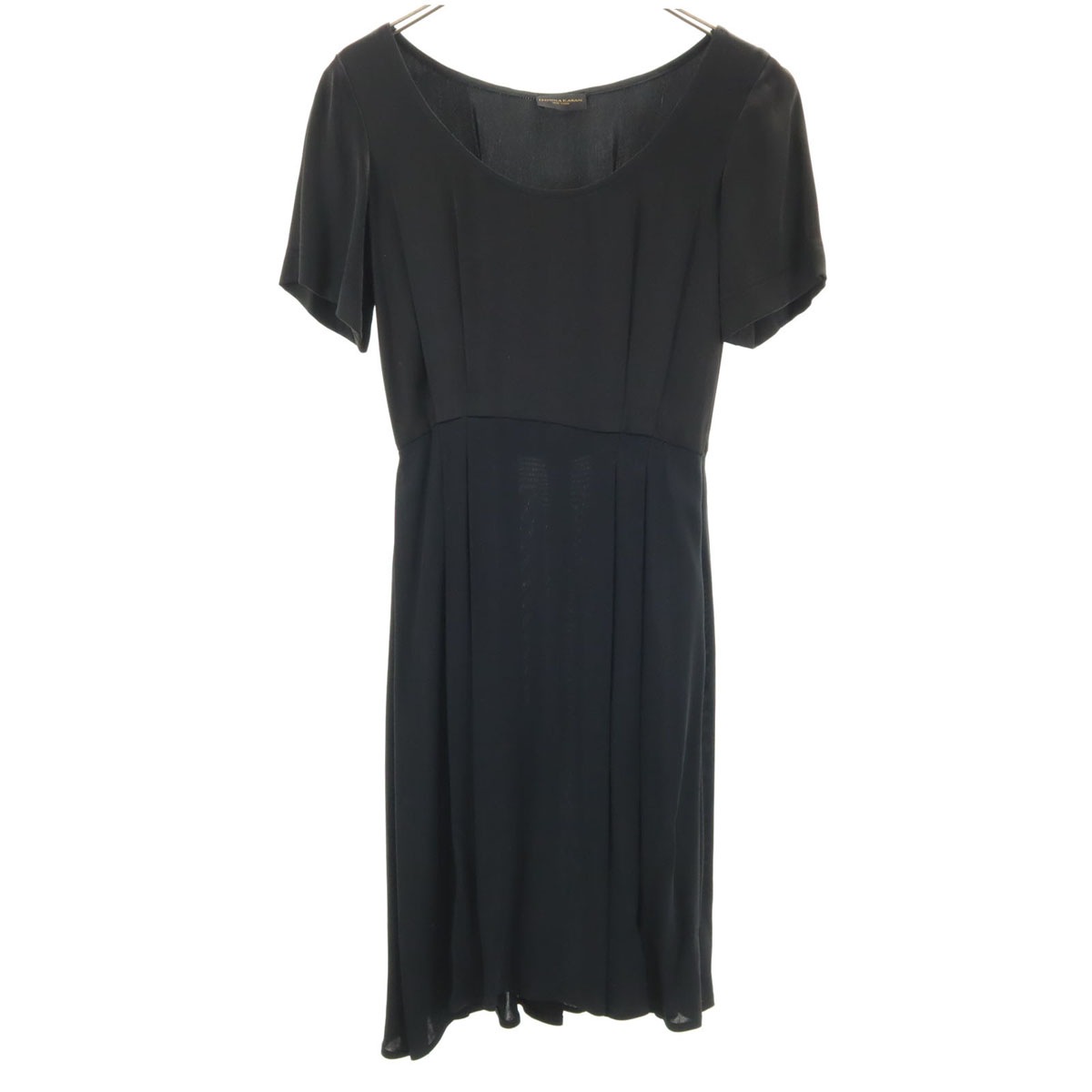 DKNY DONNA KARAN NEW YORK ダナキャランニューヨーク 90s USA製 オールド 半袖 ワンピース 7 ブラック レディース 古着