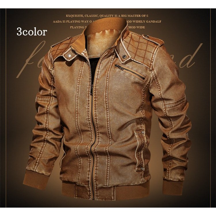 革ジャケット メンズ バイクジャケット ライダースジャケット PUレザー カジュアル 革ジャン 新作