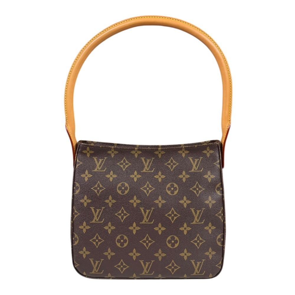 ルイヴィトン ルーピングMM モノグラム ショルダーバッグ モノグラムキャンバス M51146 ブラウン LOUIS VUITTON 中古 美品
