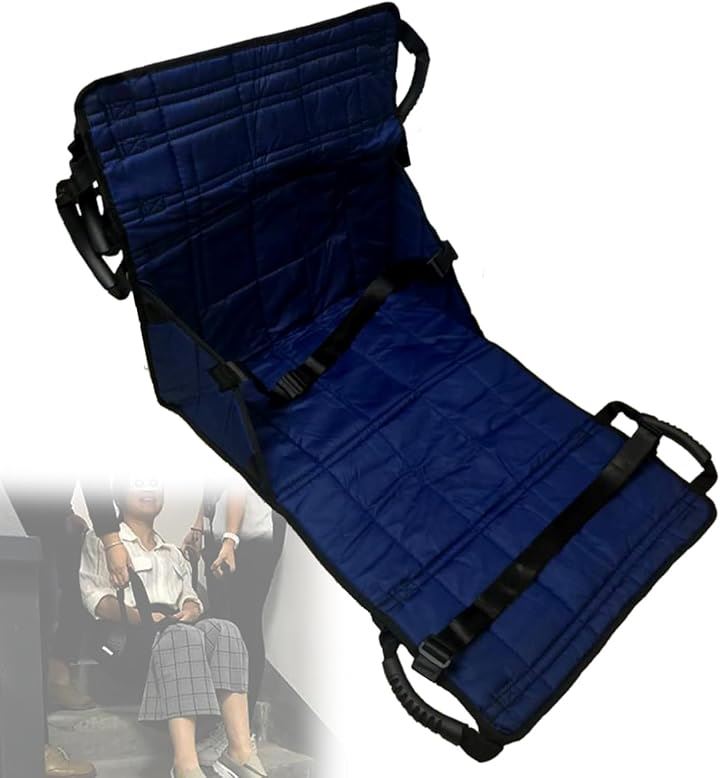 車椅子 用 移乗シート 介護用品 クッション 車いす 移動サポート 介助(ブルー)