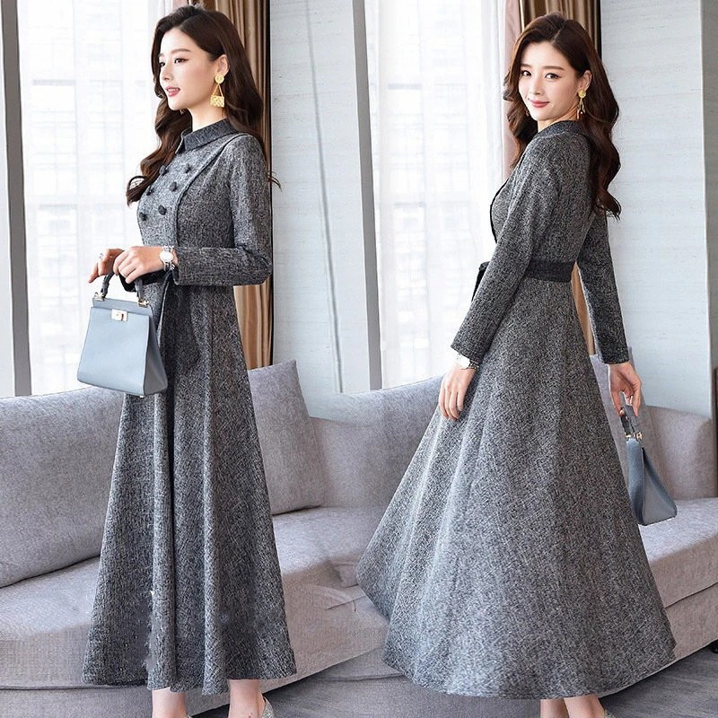 秋物 レディース ワンピース プリーツ プリーツワンピース レディース 春夏秋冬 長袖 ロングワンピ