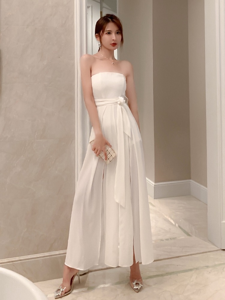 レディース ワンピース ドレス ロング 袖なし オフショルダー フレア スリム シフォン かわいい 大人可愛い きれいめ シンプル 上品 おしゃれ かっこいい レトロ アジアン エスニック