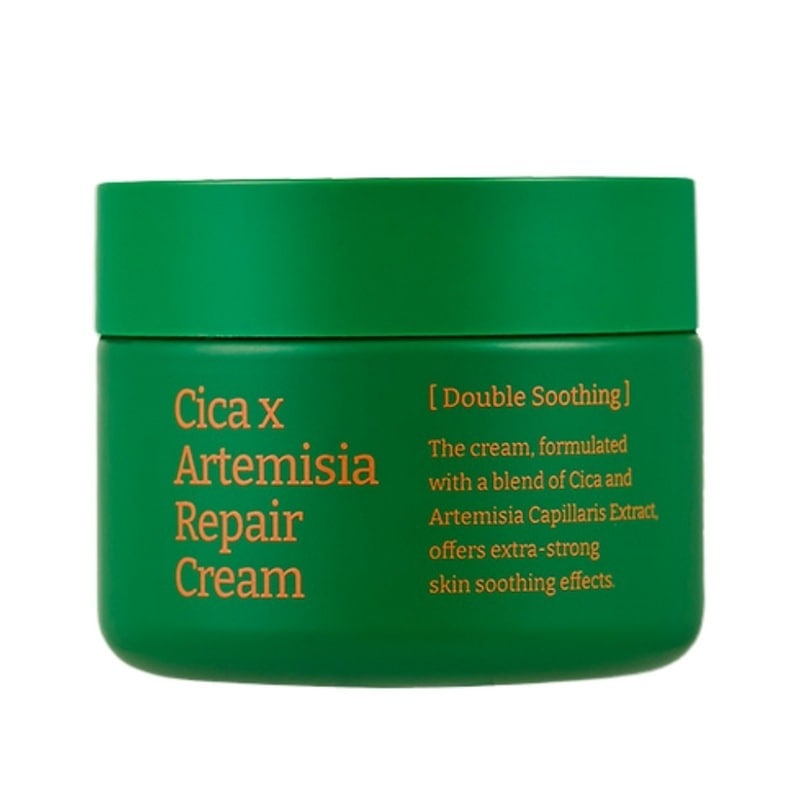 シカインジンヨモギ リペアクリーム 60ml ダブル鎮静 CICA×ヨモギエキス 高保湿 低刺激 スージングクリーム 肌バリア強化 弱酸性ケア 敏感肌用