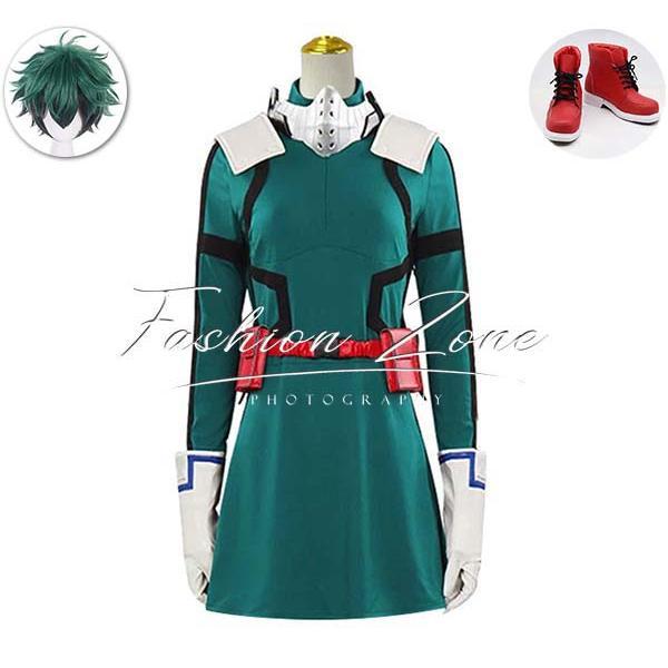 人気新作N0.1緑谷出久 みどりやいずく コスプレ衣装 ウィッグ 靴 cosplay ハロウィン 演出服 変装