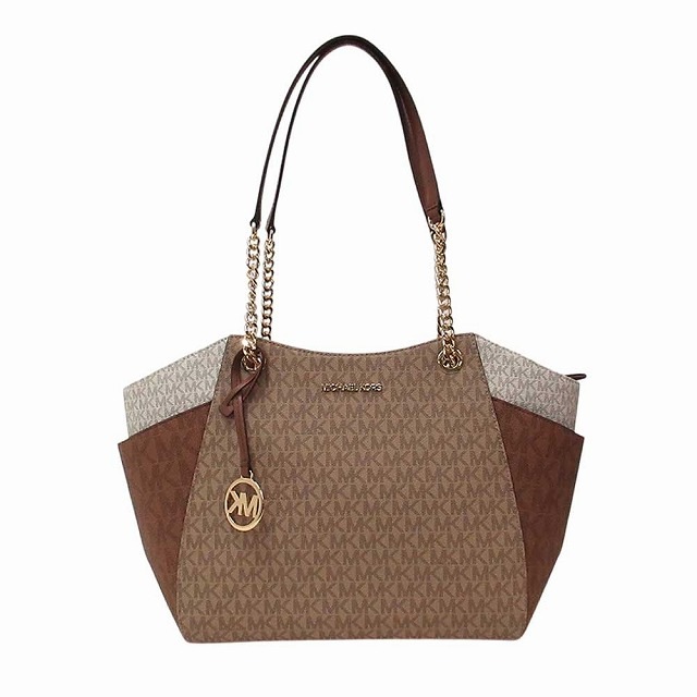MICHAEL KORS マイケルコース アウトレット バッグ ジェットセット ラージ カラーブロック シグネチャー ロゴ トートバッグ 35S5GTVE3B CAMEL