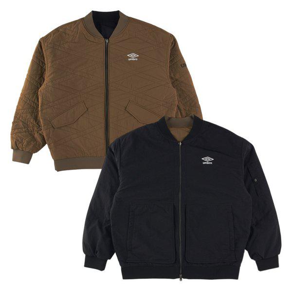 リバーシブルキルティングパディングボンバー UP421CPJN1-BLK0