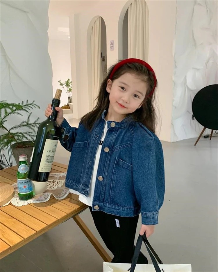 韓国ファッション 快適である カジュアル コート ゆったりする デニムジャケット