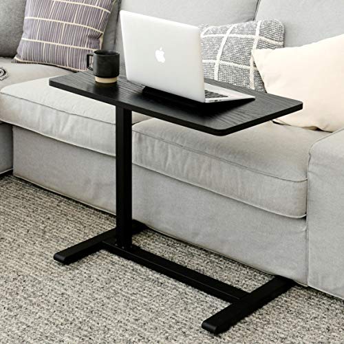 色：ブラック 山善(YAMAZEN) 昇降式 サイドテーブル 高さ60-95* 4cmの隙間に入る低 14,775円