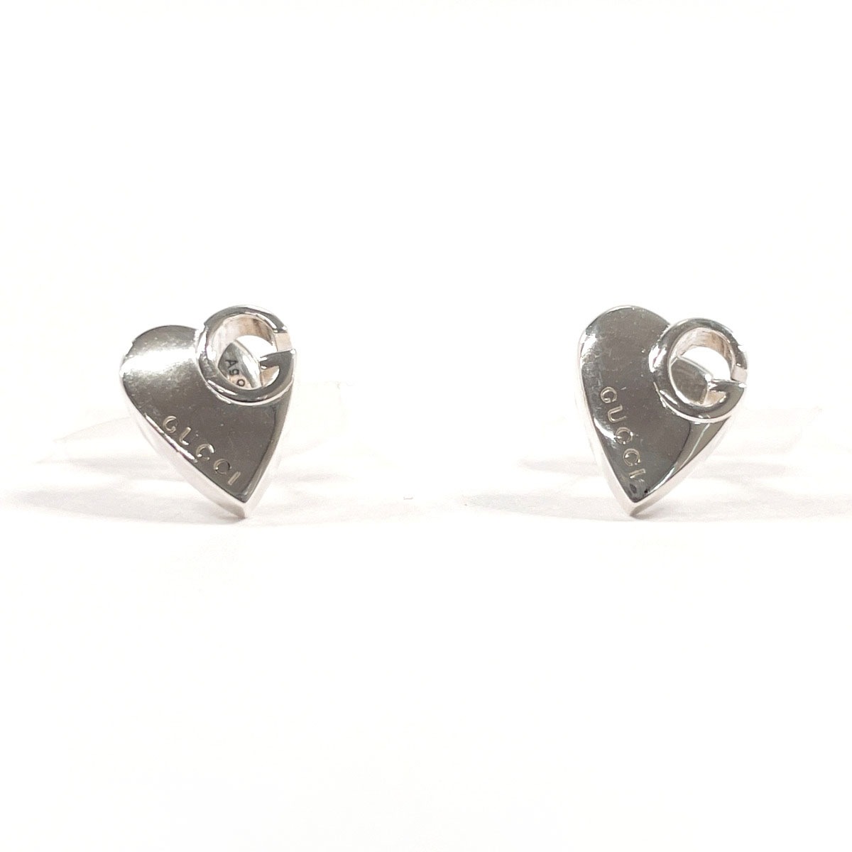 285484 J8400 8106 ハート Gロゴ ピアス シルバー シルバー925 レディース