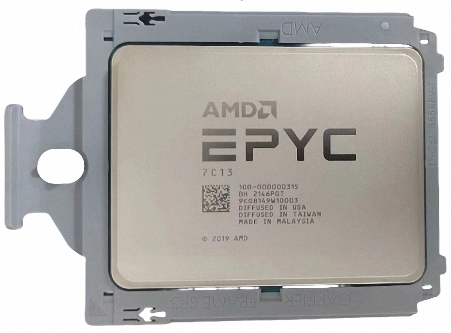 AMD EPYC 7C13 64C 2GHz 3.675GHz 256MB Socket SP3 2P 225W/240W 70,715円