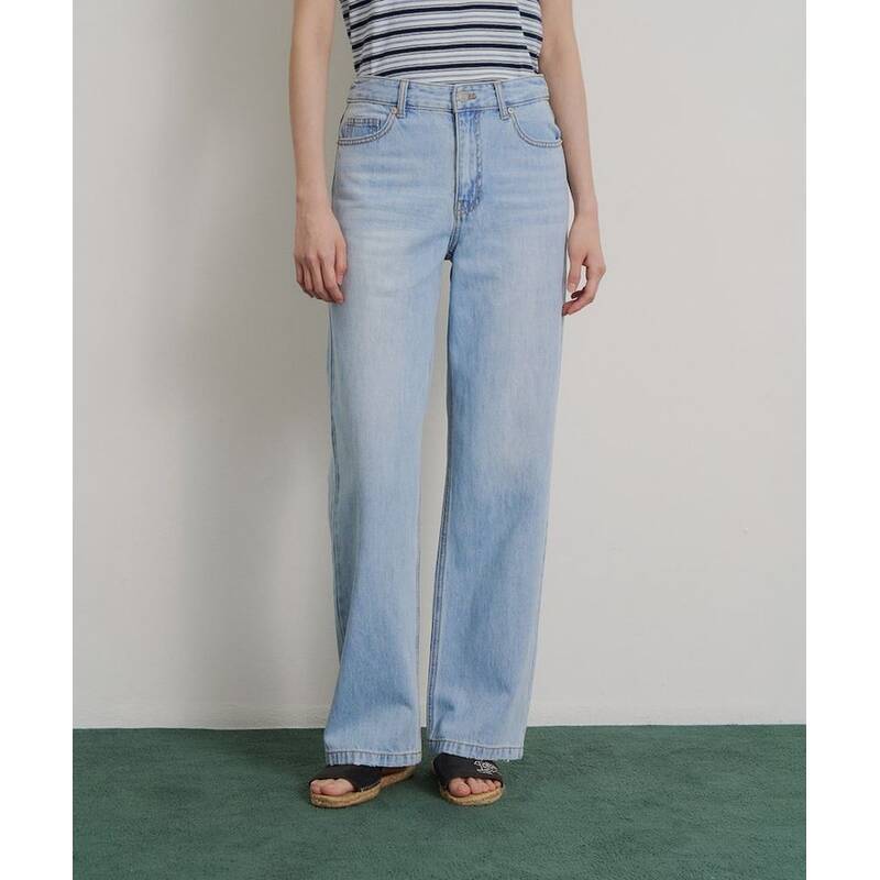 BEANPOLE LADIES ロングストレート サマーデニム スカイブルー (BF6521E90Q) BF6521E90Q 423088