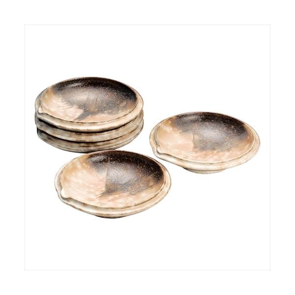 萩焼 三戸逸雄作御本手取皿5枚揃 K50905024