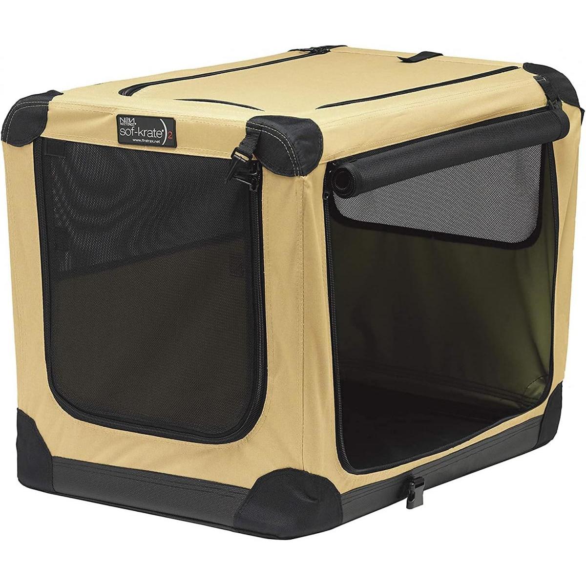 Tetra クレート ファーストラックス FIRSTRAX ソフ-クレート n2 ベージュ Mサイズ 13.6kgまで ペット用 犬 猫 旅行 防災 お出かけ