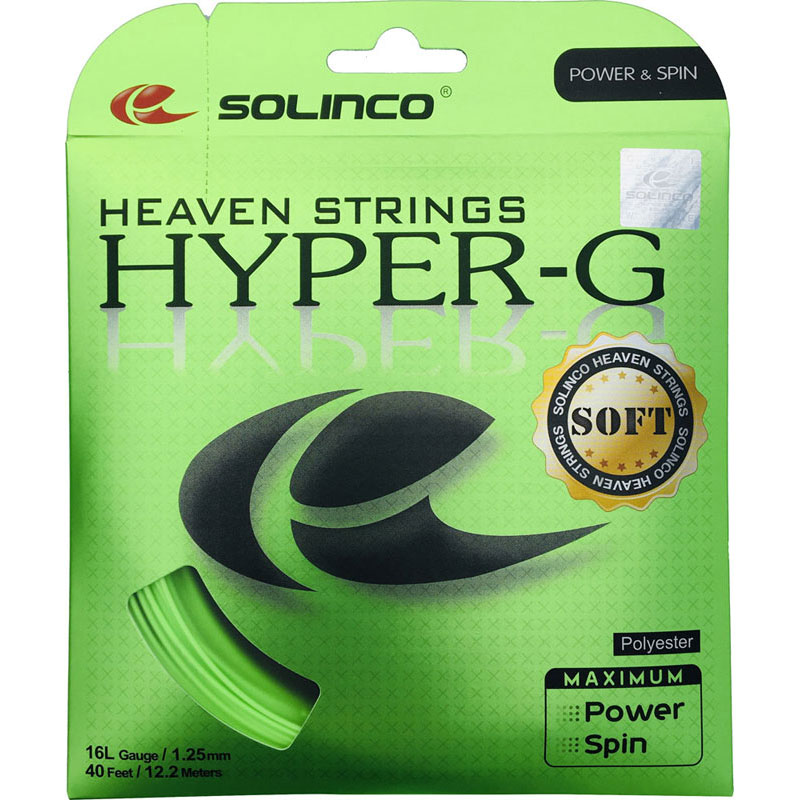 【ロット販売：入り数3】 SOLINCO(ソリンコ) ストリング ソリンコ ハイパーG ソフト ライトグリーン 1.15×12.2m テニス 硬式ガット (ksc788)
