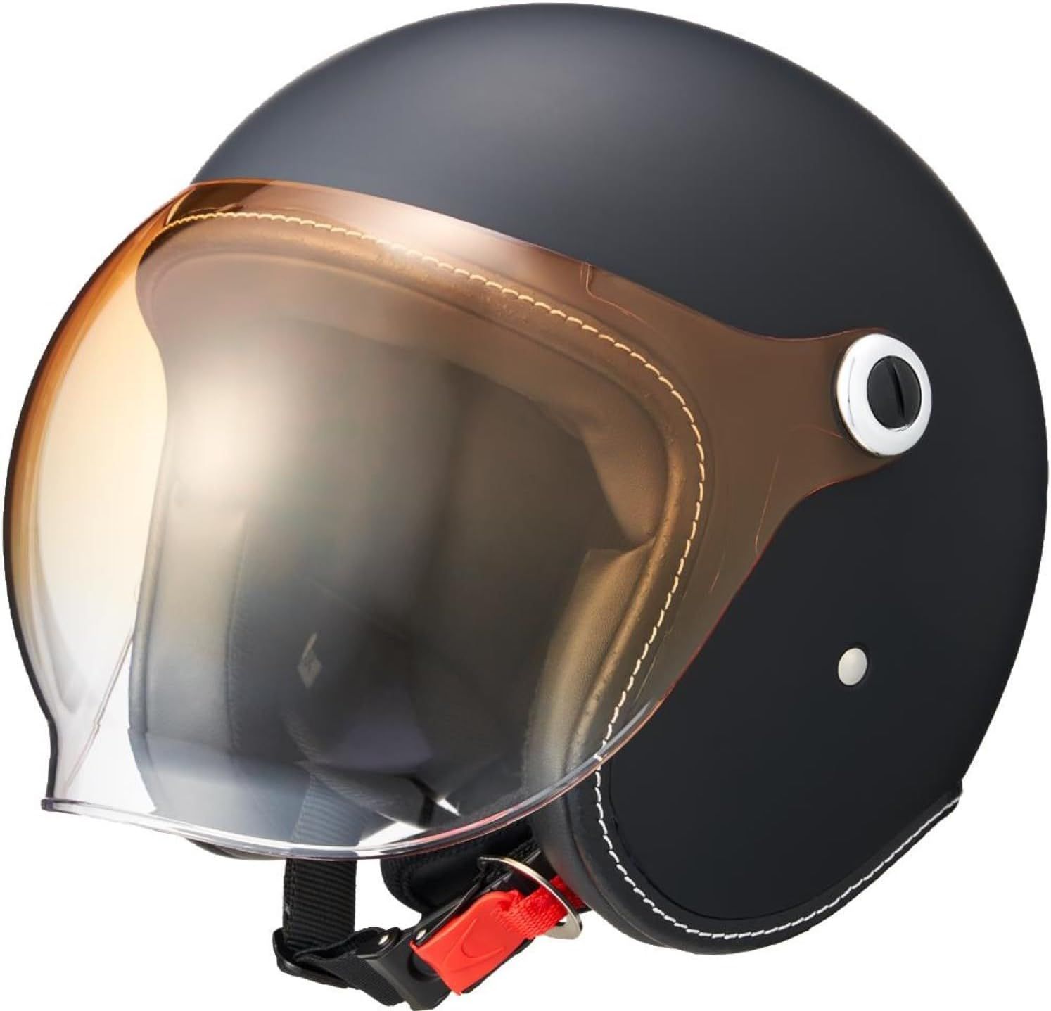 バイク用 ジェットヘルメット MCJ6 BUBBLE RIDER(バブルライダー) MEN XLサイズ(61~62cm) マットブラック 品番：