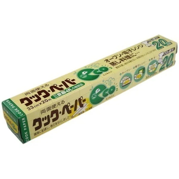 エムエーパッケージング　クックペーパー　エコ＆エコ　33cm×20m　20本入【取り寄せ商品・即納不可・代引き不可・返品不可】