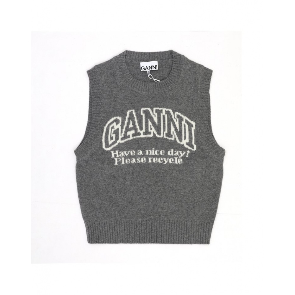 ガニ ニット ウール ベスト グラフィック ロゴ K2308 27,922円