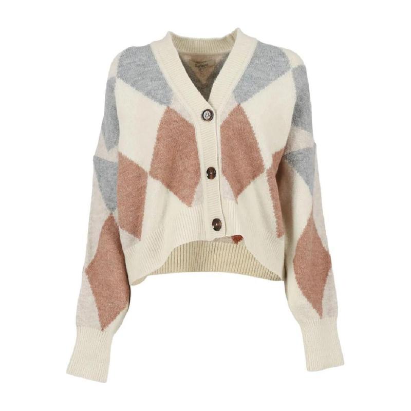 25 FW ダイヤモンドパターン ウール混紡カーディガン 252MLKN1674 TP442790133