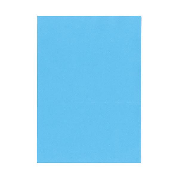 (まとめ）北越コーポレーション 紀州の色上質A4T目 薄口 ブルー 1箱(4000枚:500枚×8冊)(×3セット)