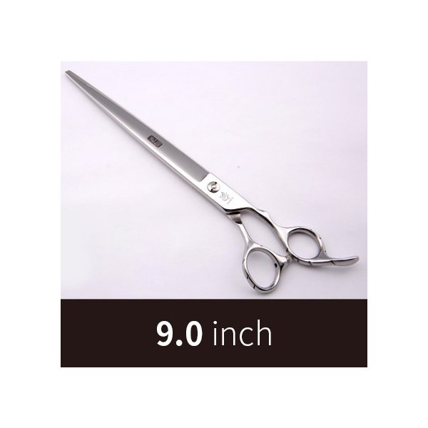 フェニスプロフェッショナルペットグルーミングはさみ犬カット鋏7 7.5 8.5 9インチ日本440c Silvery 9 inch