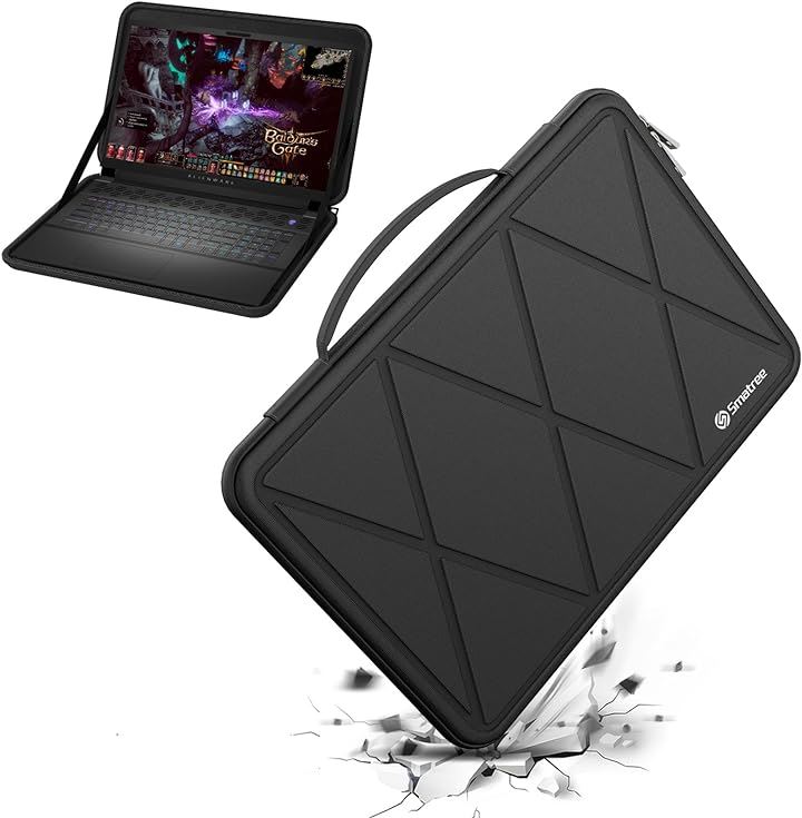 ハードEVA保護スリーブケース 18インチ Alienware m18 / R2 X8330( Black-For DELL 18インチ, For DELL 18インチ(X8330))