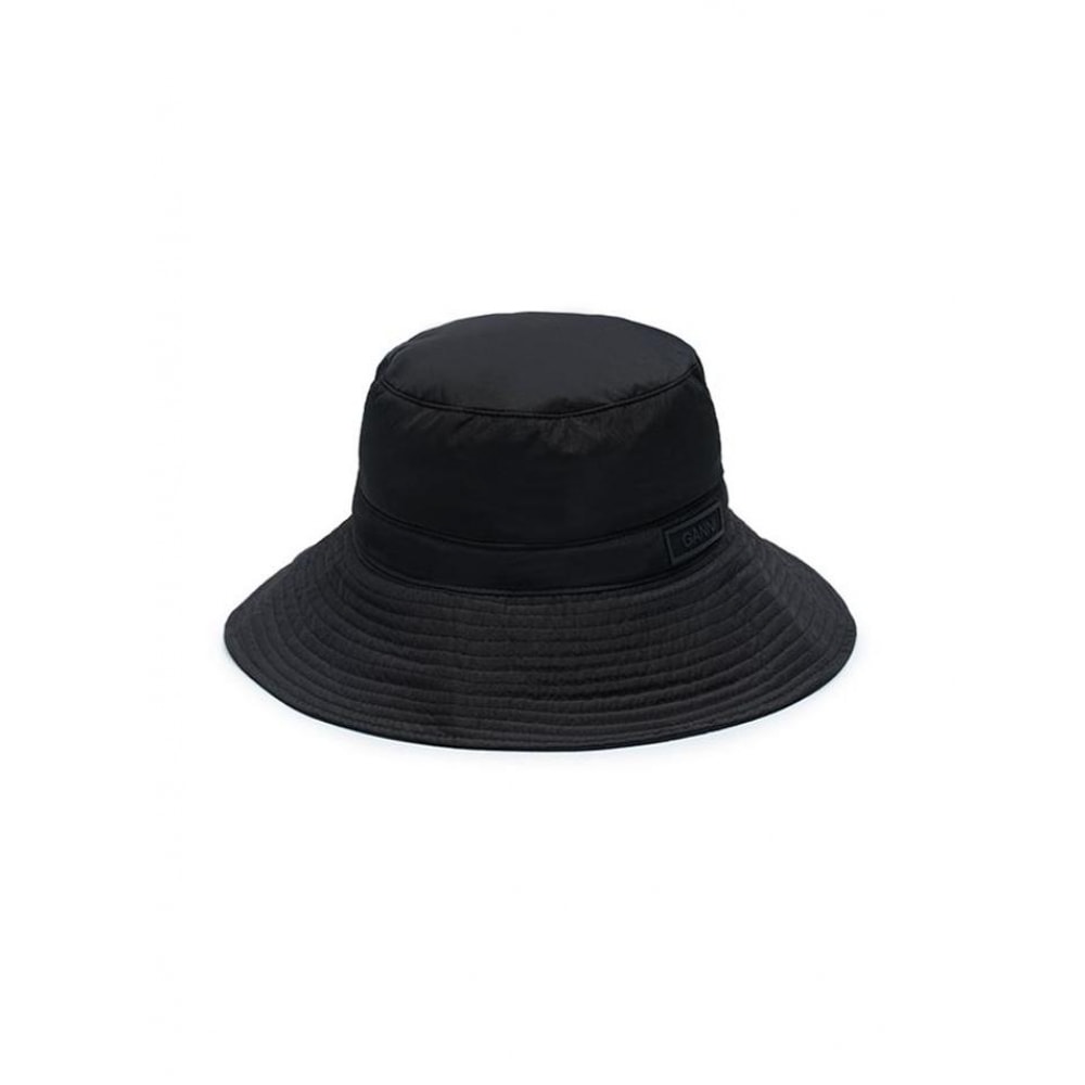ガニロゴテックバケットハットブラック A4735-099