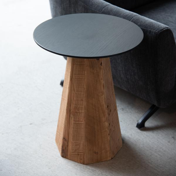 サイドテーブル 丸 北欧 おしゃれ シック モダン 木製 天然木 リビング センターテーブル ソファサイド 円形 丸型 デザイン スタイリッシュ かっこいい シンプル